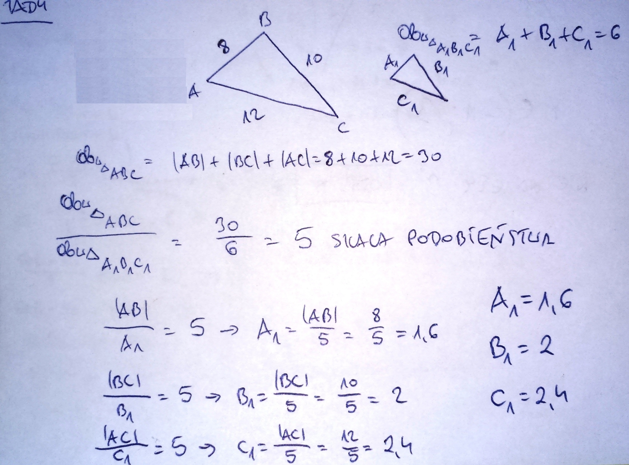 Klasa 7 Sprawdzian Matematyka Planimetria - Sprawdzian z planimetrii... - Zaliczaj.pl